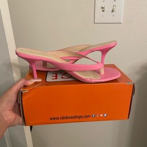 Pink mini heels
